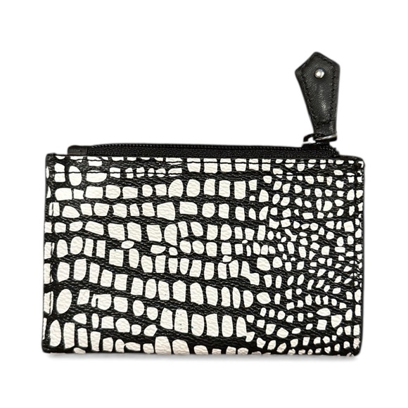 Vera Bradley Black and White Croc-Embossed Wallet - Picture 3 of 5